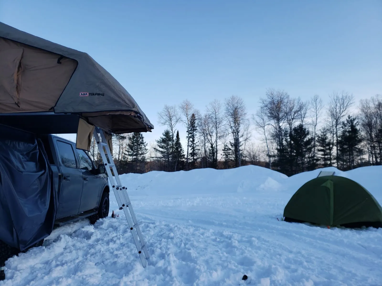 Rooftop and tent camping
